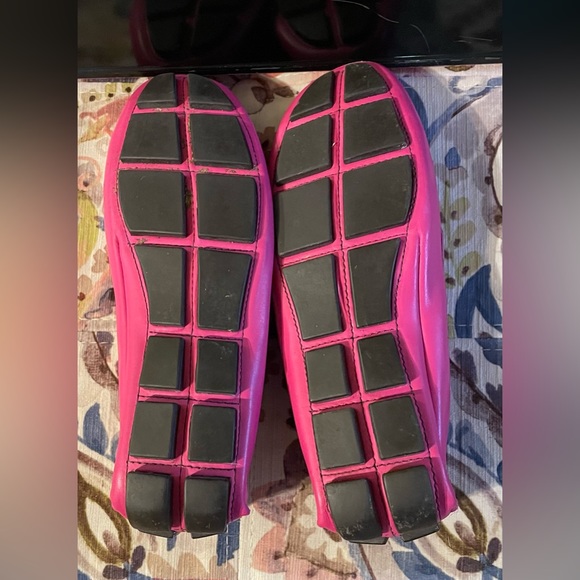 Lilly Pulitzer Fuschia Leather Driving Flats/Moccasins Size 6 *EUC* - Picture 6 of 6